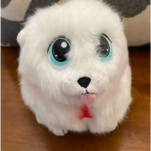 Little tykes plush white Pomeranian dog. From rescue tails groom n  go.